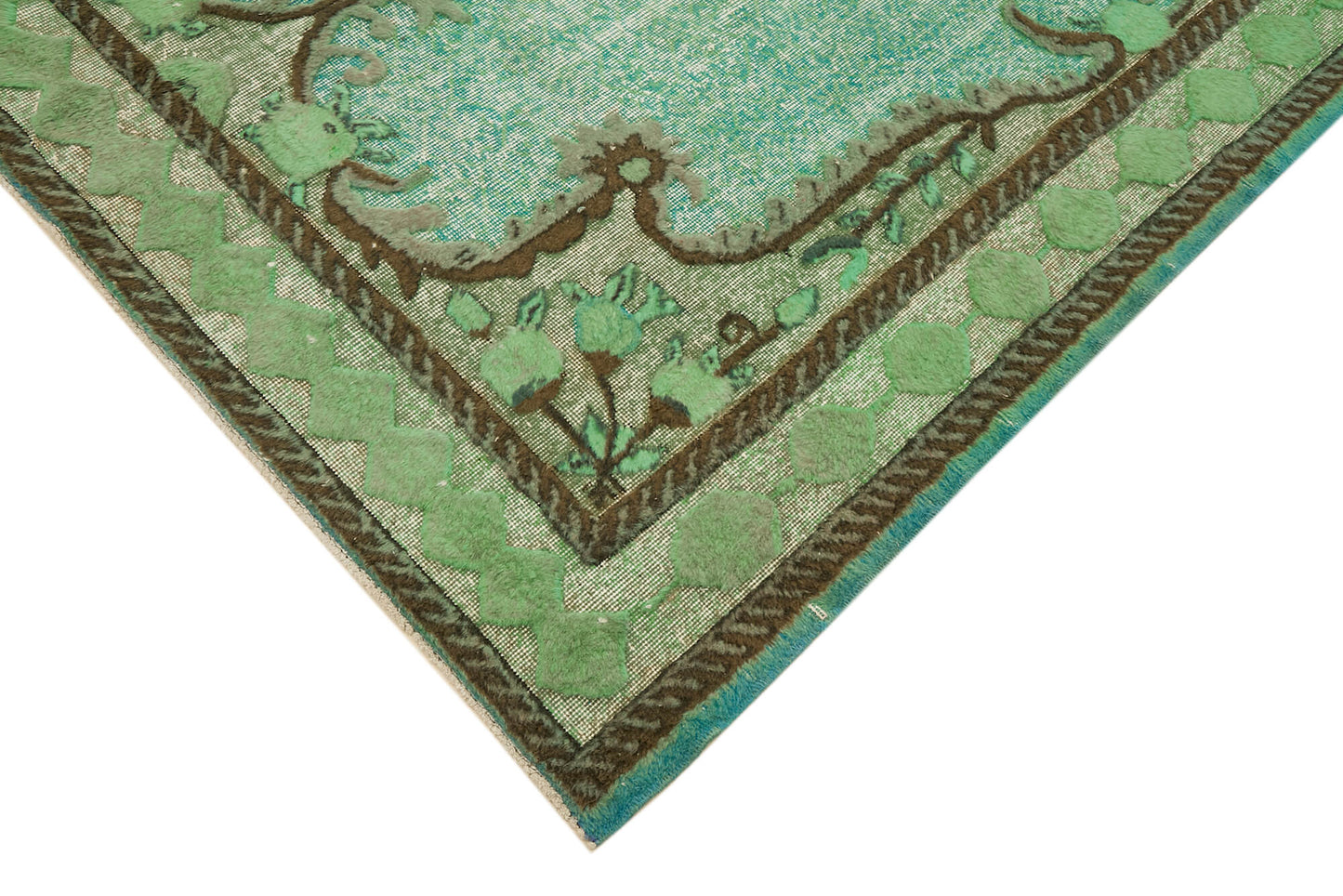 7x10 Turquoise Over Dyed Rug - 42652