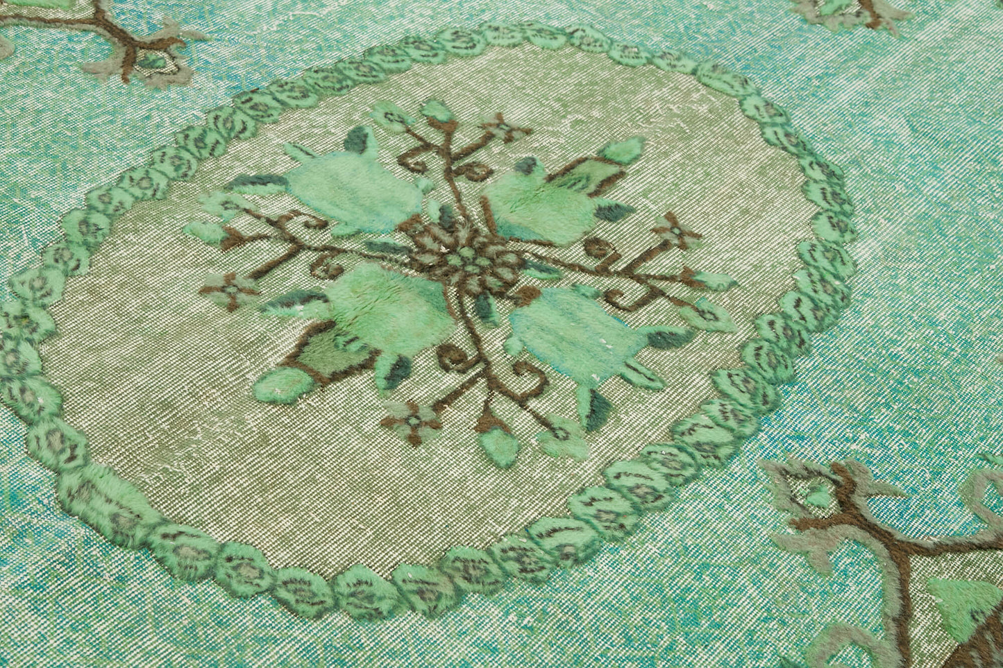 7x10 Turquoise Over Dyed Rug - 42652