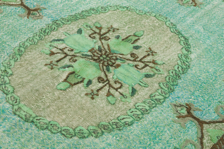 7x10 Turquoise Over Dyed Rug - 42652