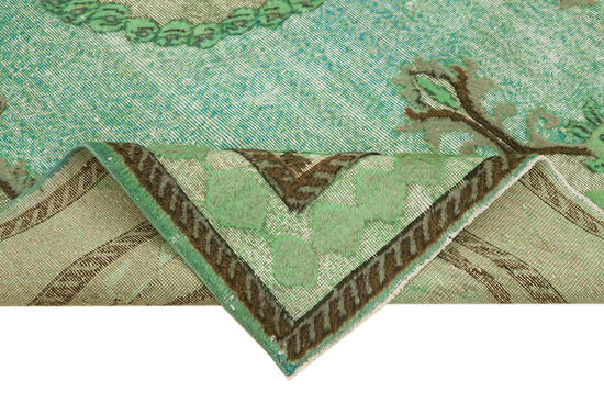 7x10 Turquoise Over Dyed Rug - 42652