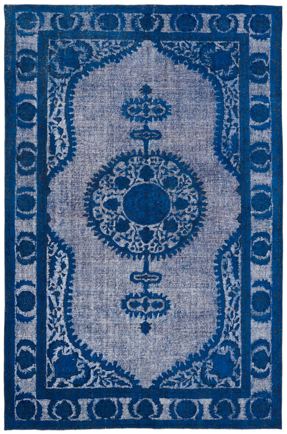 7x10 Blue Over Dyed Rug - 42662