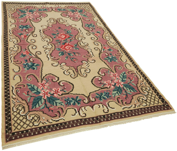 6x9 Multicolor Vintage Moldovan Kilim Rug - 42672