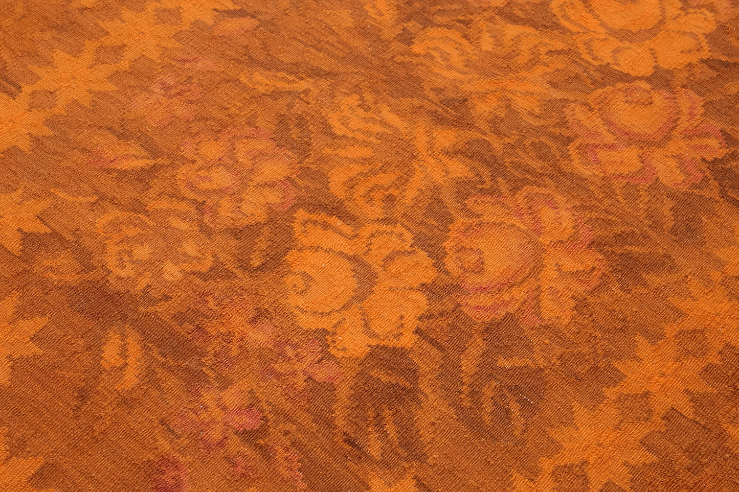 6x8 Orange Vintage Moldovan Kilim Rug - 42691