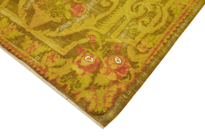 5x9 Yellow Vintage Moldovan Kilim Rug - 42699