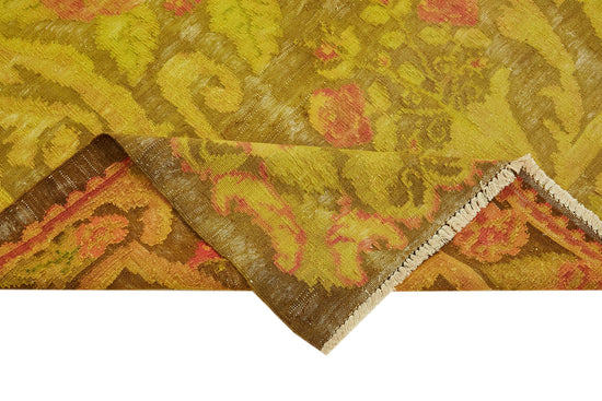 5x9 Yellow Vintage Moldovan Kilim Rug - 42699