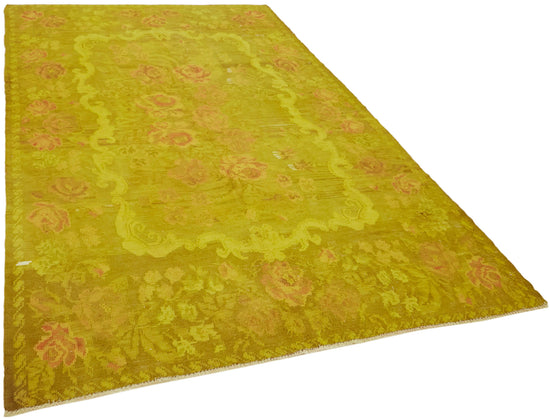 6x10 Yellow Vintage Moldovan Kilim Rug - 42701