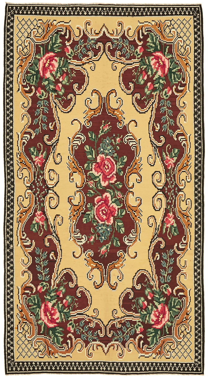 6x10 Multicolor Vintage Moldovan Kilim Rug - 42703