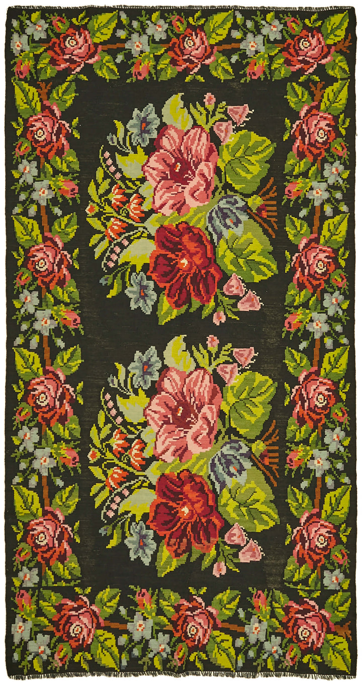 6x12 Multicolor Vintage Moldovan Kilim Rug - 42729