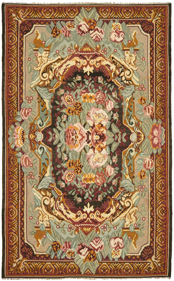 7x10 Multicolor Vintage Moldovan Kilim Rug - 42735