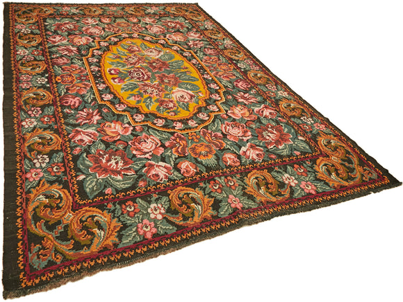 8x11 Multicolor Vintage Moldovan Kilim Rug - 42736