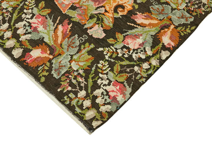 7x11 Multicolor Vintage Moldovan Kilim Rug - 42738