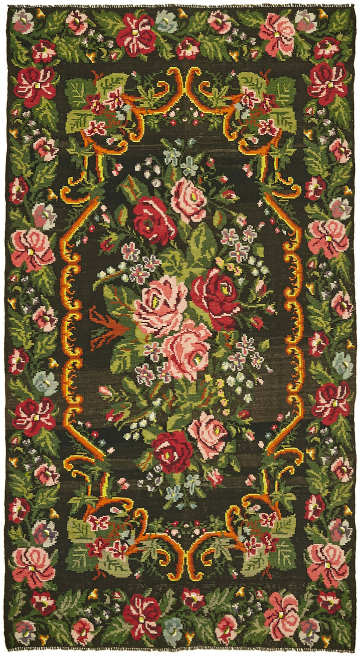 6x11 Multicolor Vintage Moldovan Kilim Rug - 42744