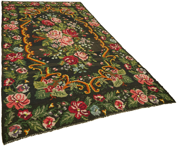 6x11 Multicolor Vintage Moldovan Kilim Rug - 42744