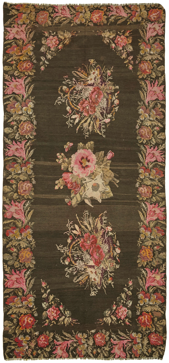 6x13 Multicolor Vintage Moldovan Kilim Rug - 42748