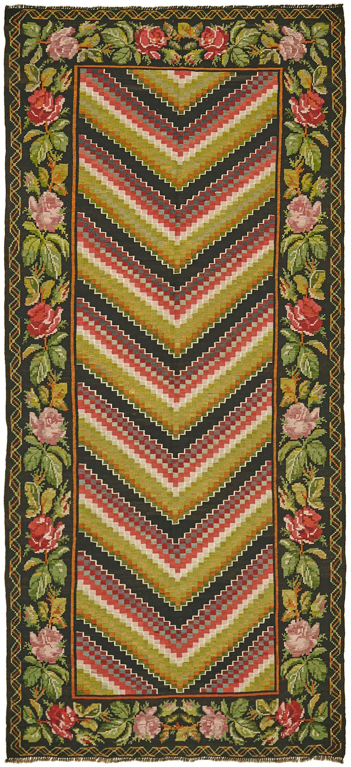 6x12 Multicolor Vintage Moldovan Kilim Rug - 42749