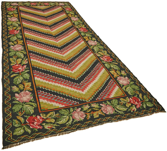 6x12 Multicolor Vintage Moldovan Kilim Rug - 42749
