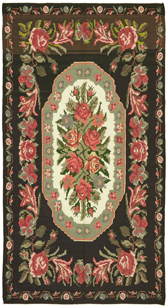 6x11 Multicolor Vintage Moldovan Kilim Rug - 42769