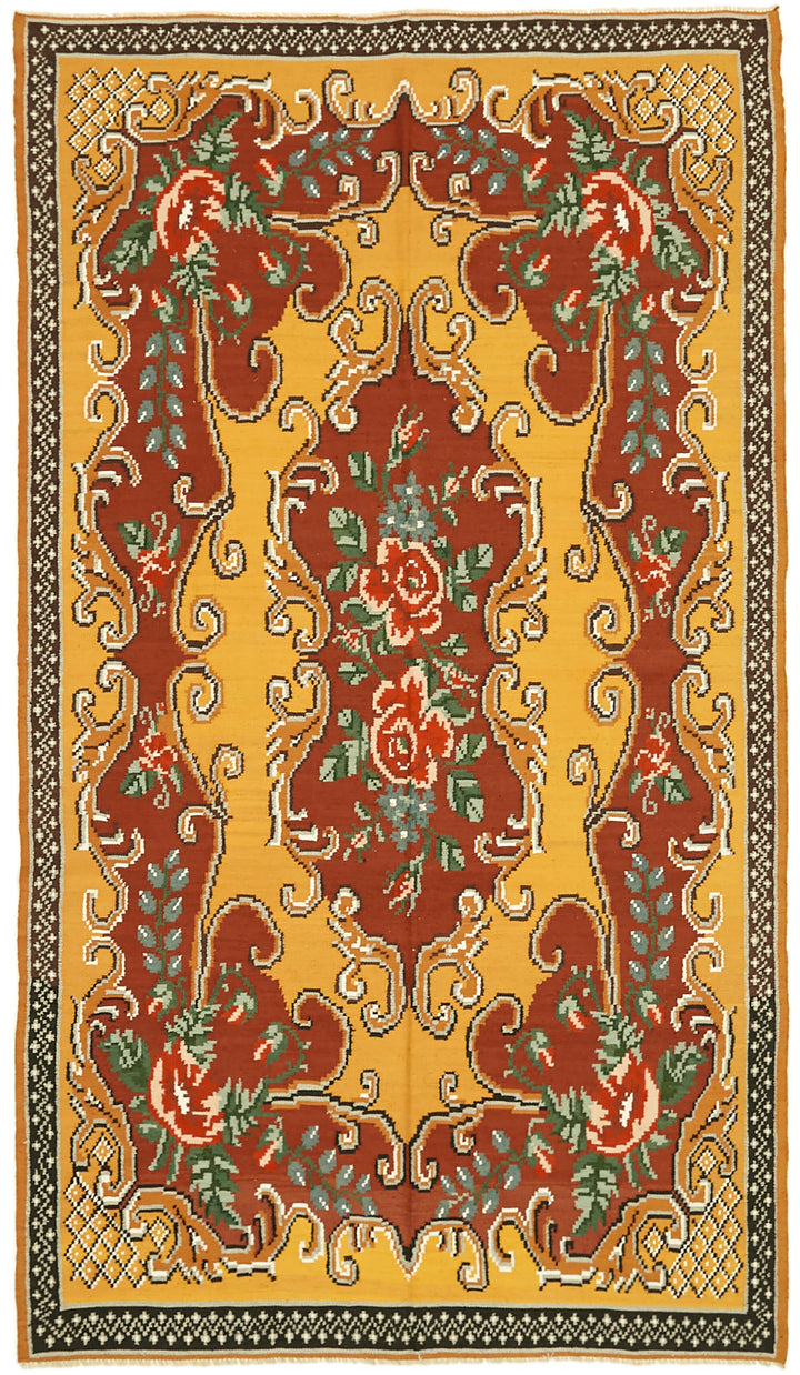 6x10 Multicolor Vintage Moldovan Kilim Rug - 42774