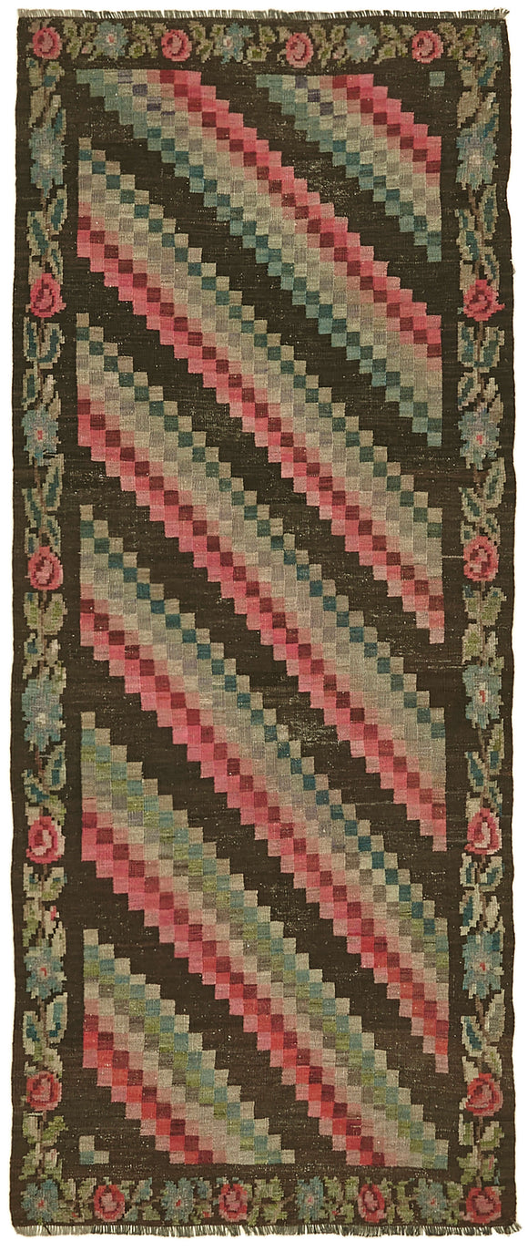 4x9 Multicolor Vintage Moldovan Kilim Rug - 42777