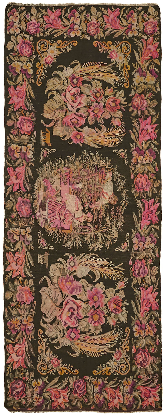 6x14 Multicolor Vintage Moldovan Kilim Rug - 42779