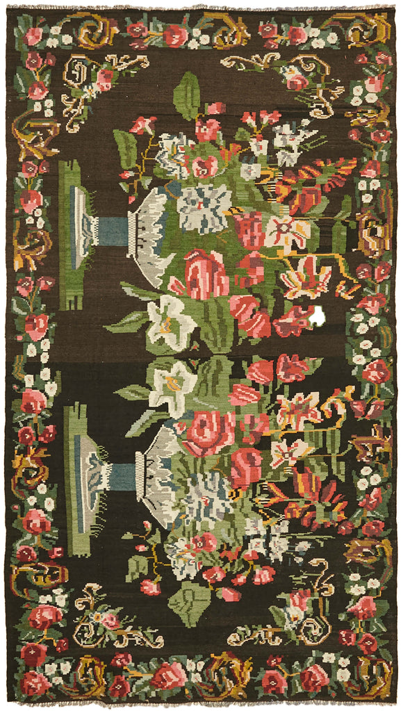 7x12 Multicolor Vintage Moldovan Kilim Rug - 42790