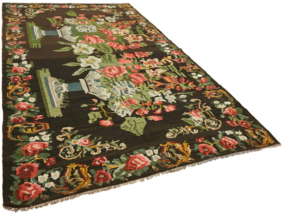 7x12 Multicolor Vintage Moldovan Kilim Rug - 42790