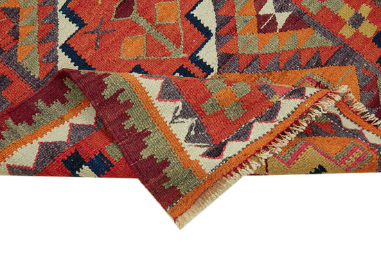 3x9 Multicolor Boho Runner Kilim Rugs - 42794