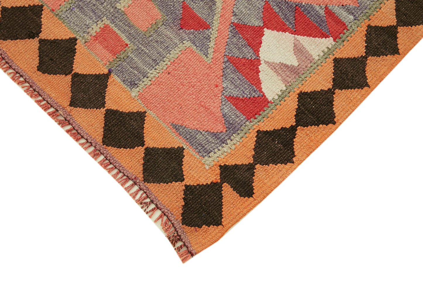 3x11 Multicolor Boho Runner Kilim Rugs - 42797