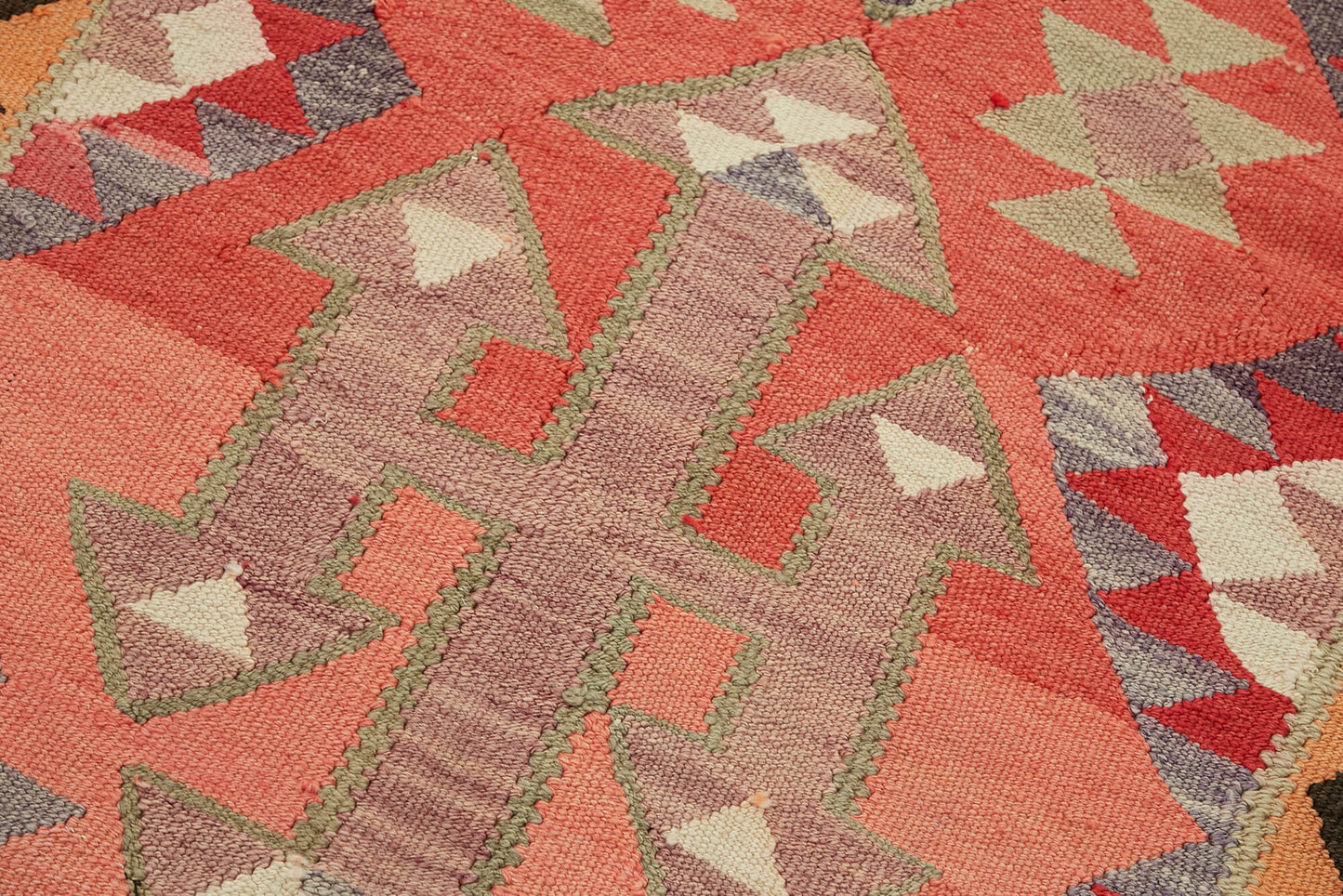 3x11 Multicolor Boho Runner Kilim Rugs - 42797