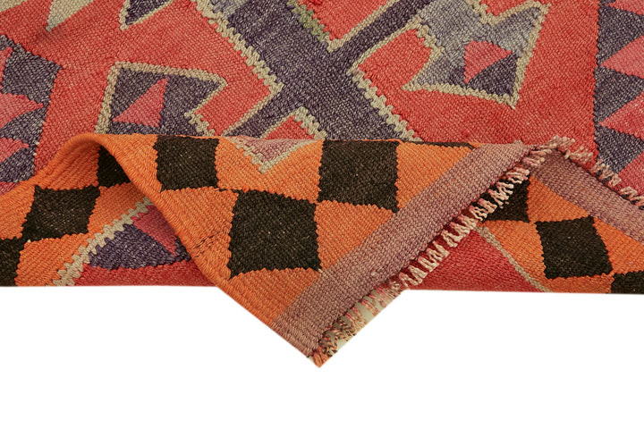 3x11 Multicolor Boho Runner Kilim Rugs - 42797