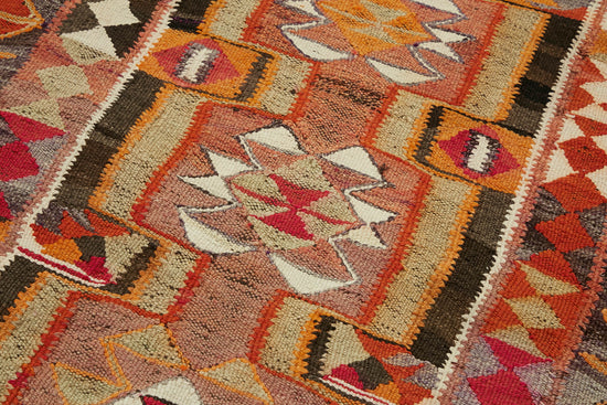 3x10 Multicolor Boho Runner Kilim Rugs - 42799