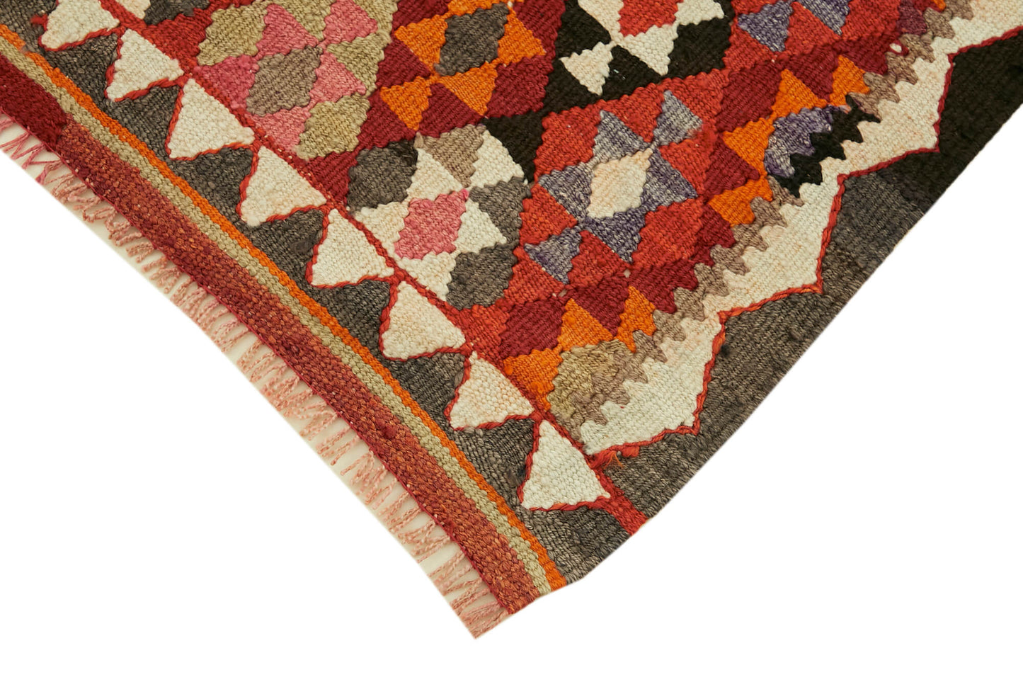 3x9 Multicolor Boho Runner Kilim Rugs - 42802