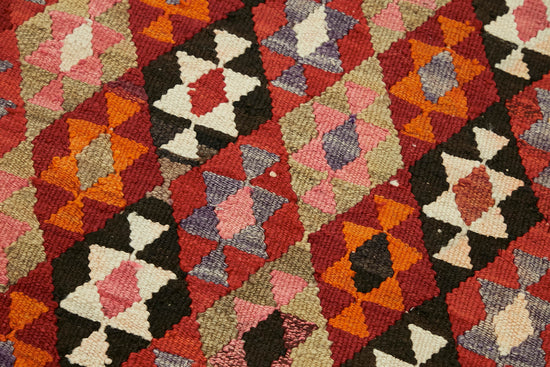 3x9 Multicolor Boho Runner Kilim Rugs - 42802