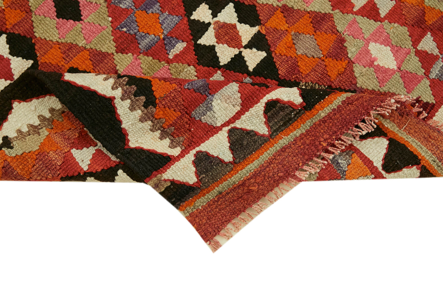 3x9 Multicolor Boho Runner Kilim Rugs - 42802