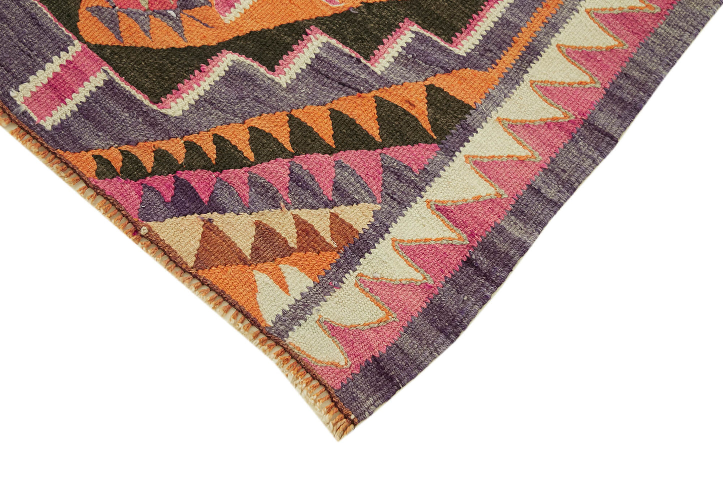 3x12 Multicolor Boho Runner Kilim Rugs - 42804