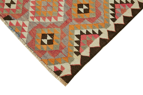 3x11 Multicolor Boho Runner Kilim Rugs - 42806