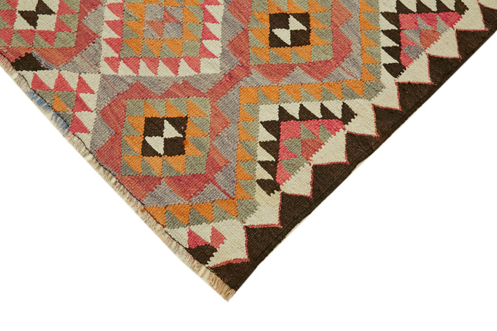 3x11 Multicolor Boho Runner Kilim Rugs - 42806