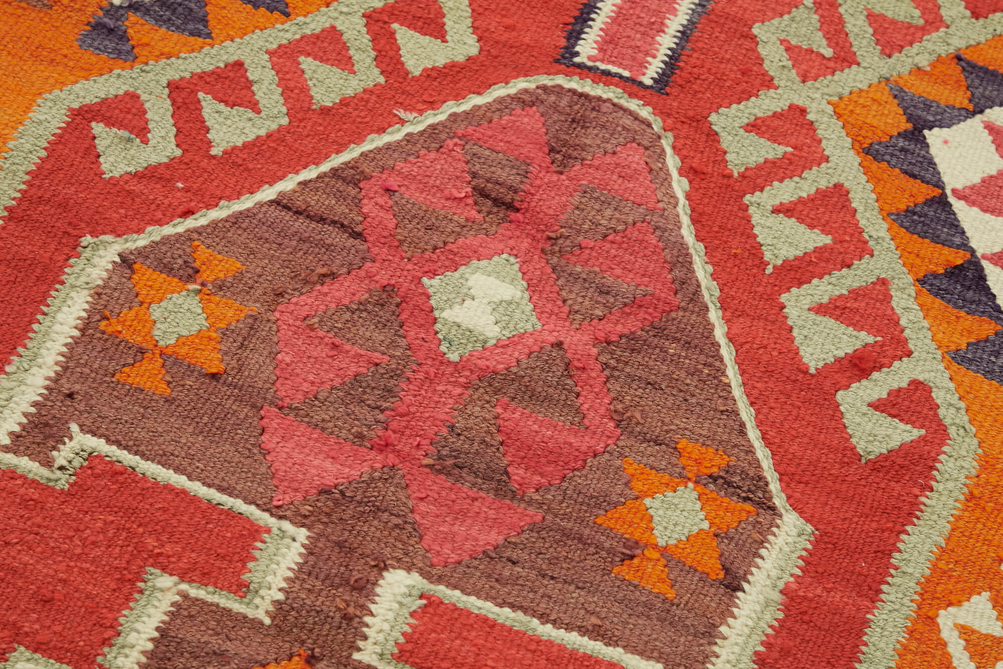 3x12 Multicolor Boho Runner Kilim Rugs - 42808