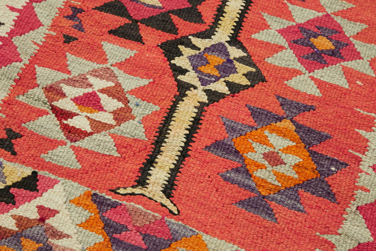 3x11 Multicolor Boho Runner Kilim Rugs - 42809