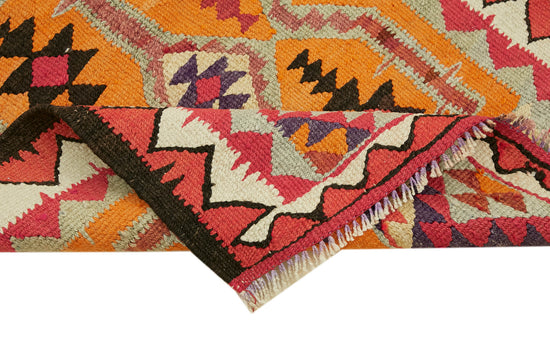 3x11 Multicolor Boho Runner Kilim Rugs - 42809