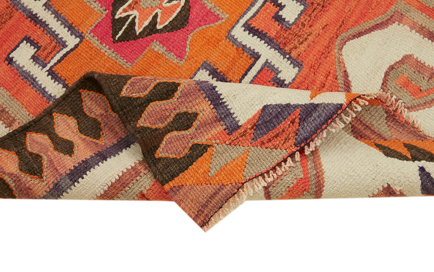 3x12 Multicolor Boho Runner Kilim Rugs - 42811