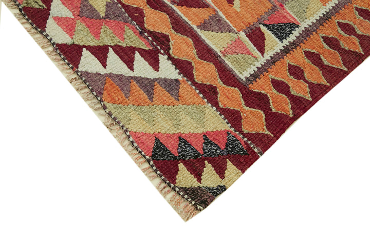 3x10 Multicolor Boho Runner Kilim Rugs - 42814