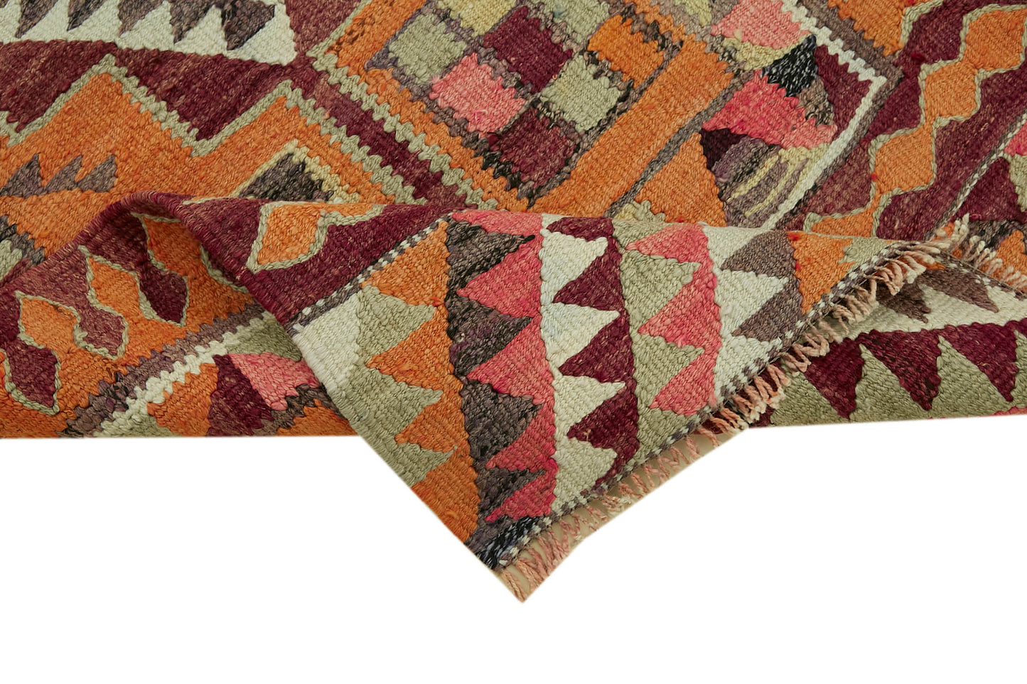 3x10 Multicolor Boho Runner Kilim Rugs - 42814