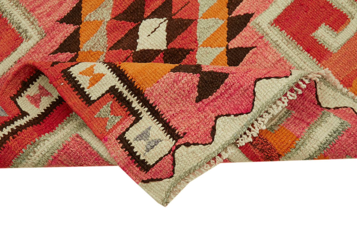 3x11 Multicolor Boho Runner Kilim Rugs - 42815