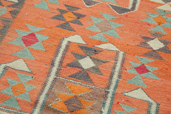 3x11 Multicolor Boho Runner Kilim Rugs - 42816