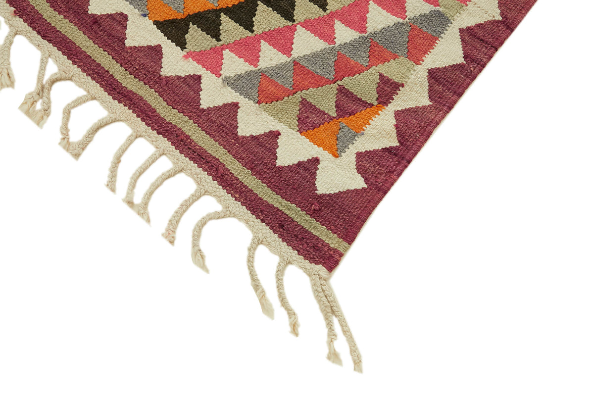 3x12 Multicolor Boho Runner Kilim Rugs - 42819