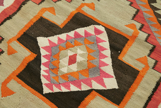 3x12 Multicolor Boho Runner Kilim Rugs - 42819
