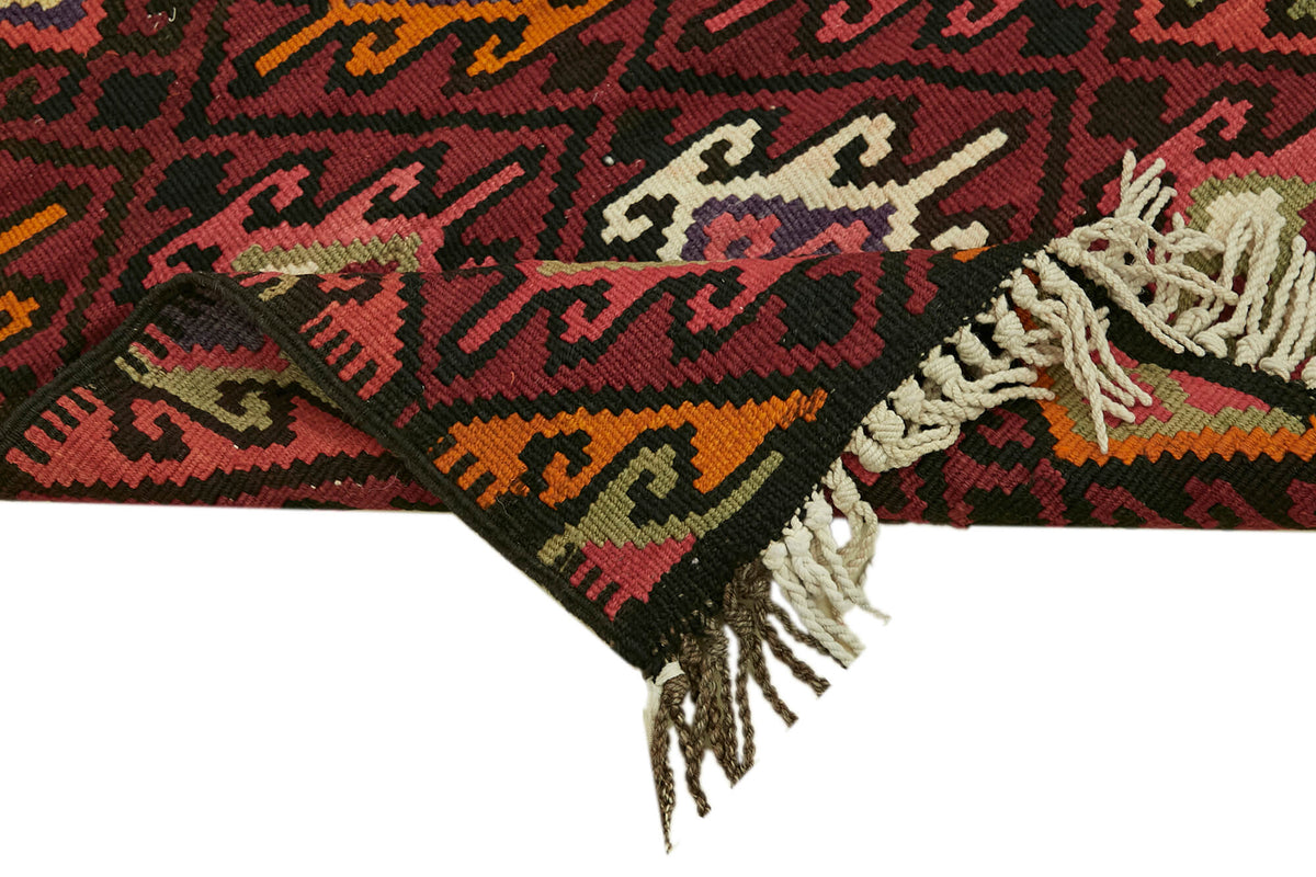 3x11 Multicolor Boho Runner Kilim Rugs - 42820