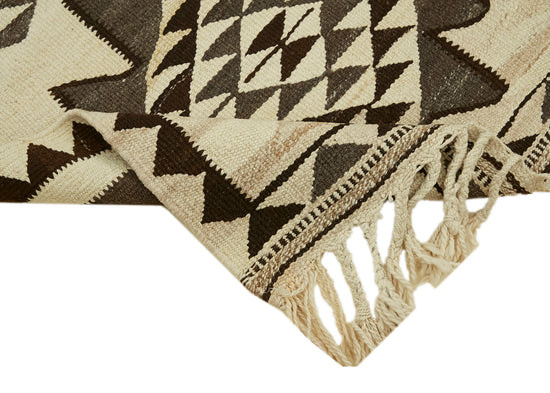 3x12 White Boho Runner Kilim Rugs - 42821