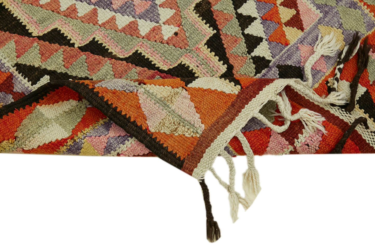 3x9 Multicolor Boho Runner Kilim Rugs - 42822